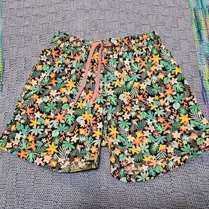 Floral Chubbiesl Patterned Shorts with Drawstring